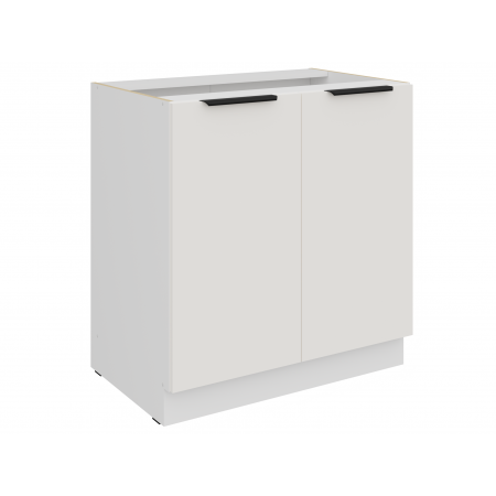 Szafka kuchenna dolna 80 cm biała AURO 80 D 2F BB